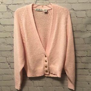 Pink Cardigan Sweater